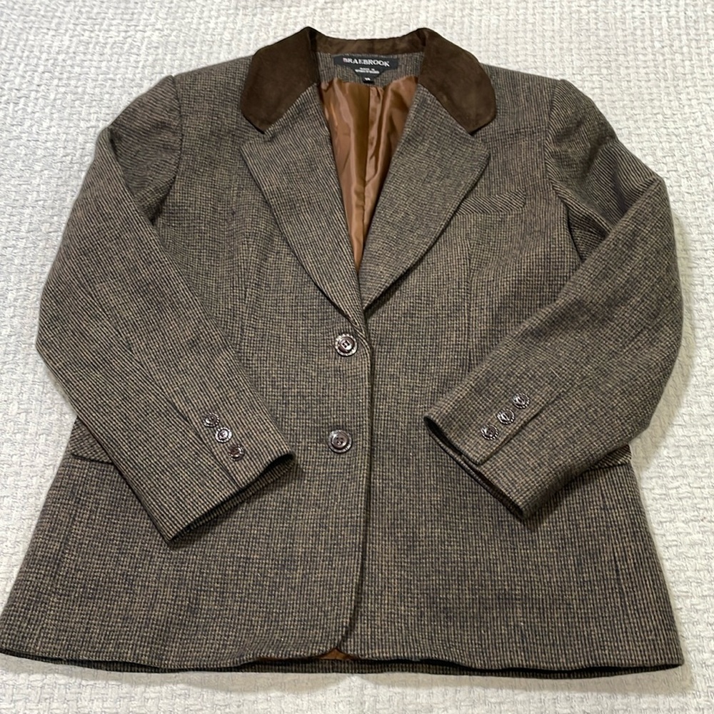 Vintage Brown and Tan Blazer